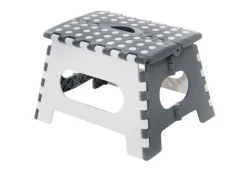 Klapptritte^Klapphocker One Step Belastbarkeit 150 kg Grau-Weiß
