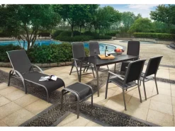 Klappsessel Vigo mit verstellbarer Rückenlehne aus Textilen