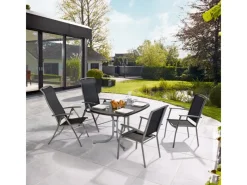 Klappsessel Vigo mit verstellbarer Rückenlehne aus Textilen