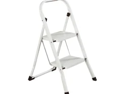 Leitern|Regal Weiß^Klapptritt 2-stufig Weiß 2-fach sortiert