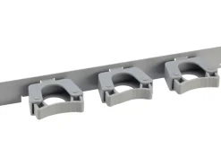 Regal Weiß|Metallregale^Klemmhaken-Schiene Metall/Kunststoff 3,5 cm x 35 cm Weiß-Alu