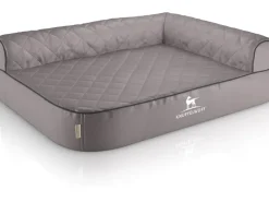 Knuffelwuff Hundebedarf^Eck Hundebett Winslow Orthopädisch Kunstleder XXL 120 x 80cm Lehne Rechts