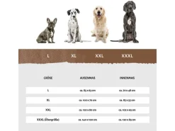 Knuffelwuff Hundebedarf^Eck Hundebett Winslow Orthopädisch Kunstleder XXL 120 x 80cm Lehne Rechts