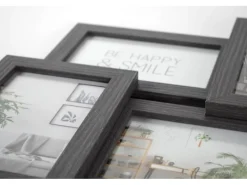 Kobolo Bilderrahmen Collage BIG GREY Holz Grau Antik 12 Bilder 54x61 cm