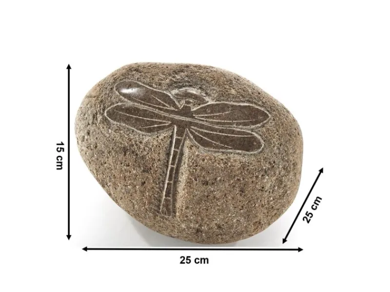 Dekorative Figuren^Kobolo Dekostein DRAGONFLY aus Naturstein