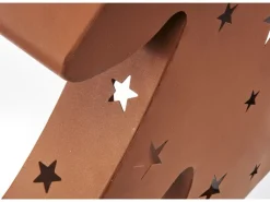 Laternen^Kobolo Kerzenhalter Teelichthalter Laterne CHRISTMAS aus Metall Rostoptik XL