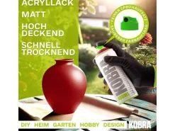 Sprühlacke^Kobra LP Buntlack Spray 400ml Kirsch Matt