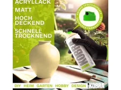 Sprühlacke^Kobra LP Buntlack Spray Pastell 400ml Sand Matt