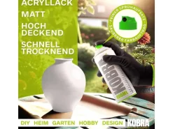 Sprühlacke^Kobra LP Buntlack Spray Pastell 400ml Altweiss Matt