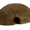 Proflora Vogeltränken|Terraristik^Kokoshöhle Versteck für Schlangen, Insekten, Spinnen und Nager - längs halb
