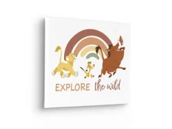 Komar Bilder^Keilrahmenbild Disney The Lion King Explore the Wild Bunt
