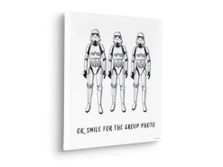 Komar Bilder^Keilrahmenbild Star Wars Stormtrooper Group Photo Weiß