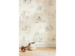 Komar Fototapeten^Vlies Fototapete Disney Animals Beige-Weiß