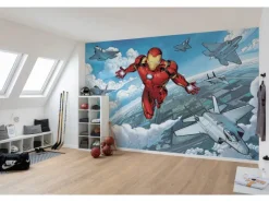 Komar Vliesfototapete Iron Man Flight 400 cm x 280 cm