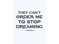 Komar Poster^Wandbild Cinderella Quote 30 x 40 cm