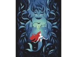Komar Poster^Wandbild Disney Ariel Ursula 30 cm x 40 cm Blau
