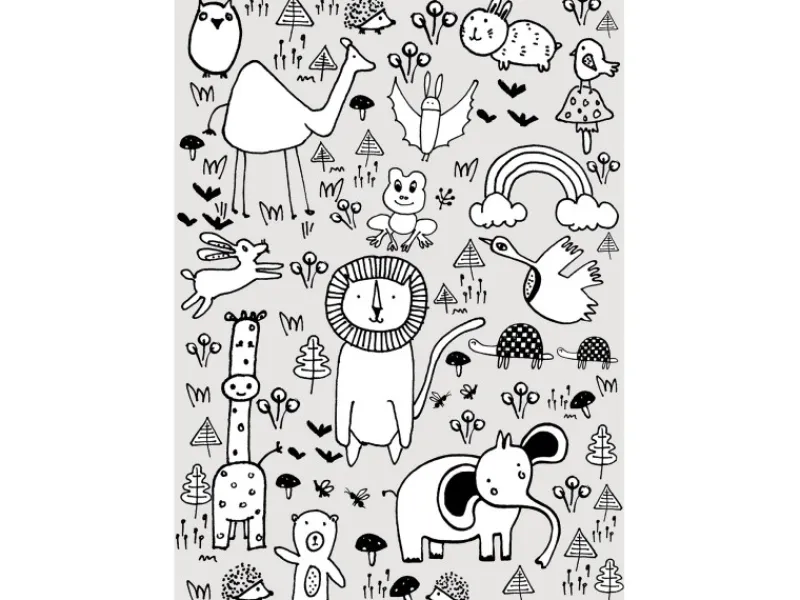 Komar Bilder^Wandbild Scribble Park 40 x 50 cm