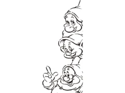 Komar Poster^Wandbild Snow White Dwarfs 50 x 70 cm