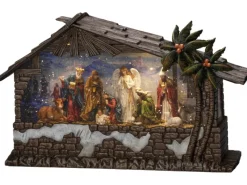 Konstsmide Laternen^LED Wasserlaterne, "Krippe" 5h Timer 3 Dioden Innen Batteriebetrieben