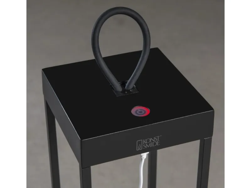 Konstsmide Laternen^LED-Laterne Ravello Schwarz 50 cm x 15 cm x 15 cm