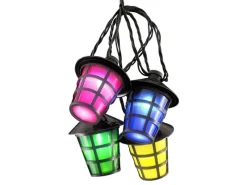 Konstsmide Laternen^LED-Lichterkette Outdoor 20 Lampions Bunt