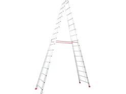 Krause Klapptritte^Doppelleiter Stabilo 2 x 16 Sprossen 440 cm x 86 cm x 258 cm