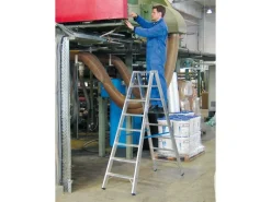 Krause Klapptritte^Doppelleiter Stabilo 2 x 8 Stufen 190 cm x 60 cm x 160 cm
