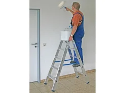 Krause Klapptritte^Doppelleiter Stabilo 2 x 5 Stufen 120 cm x 50 cm x 105 cm