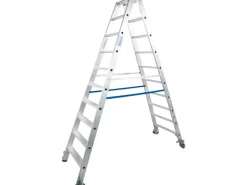 Krause Klapptritte^Doppelleiter Stabilo 2 x 10 Stufen Fahrbar 235 cm x 82 cm x 197 cm