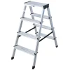 Krause Klapptritte^Dopplo Stufen Doppelleiter 2x4 Stufen