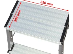 Krause Klapptritt Treppy 2 x 2 Stufen 45 cm x 40 cm x 50 cm