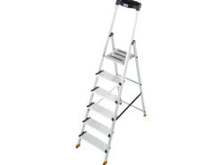 Krause Klapptritte^Stehleiter Sepuro 6 Stufen 190 cm x 50 cm x 115 cm