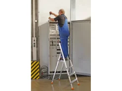 Krause Klapptritte^Stehleiter Solido 4 Stufen 145 cm x 46 cm x 88 cm