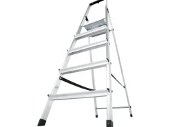 Krause Stehleiter Solidy 5 Stufen 165 cm x 47 cm x 96 cm