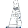 Krause Klapptritte^Stehleiter Stabilo mit Großer Plattform und Sicherheitskette 8 Stufen