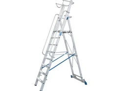 Krause Klapptritte^Stehleiter Stabilo mit Großer Plattform und Sicherheitskette 8 Stufen