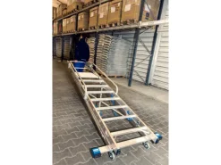 Krause Klapptritte^Stehleiter Stabilo mit Großer Plattform und Sicherheitskette 8 Stufen