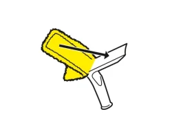 Kärcher Mikrofaser-Wischbezug Indoor für WV-Sprühflaschen 2 Stück