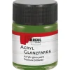 KREUL Bastelfarben^Acryl Farbe Glänzend Olivgrün 50 ml
