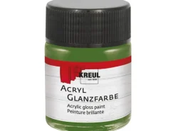 KREUL Bastelfarben^Acryl Farbe Glänzend Olivgrün 50 ml