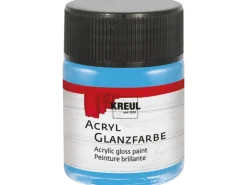 KREUL Bastelfarben^Acryl Farbe Glänzend Himmelblau 50 ml