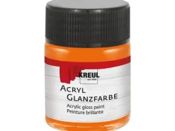 KREUL Bastelfarben^Acryl Farbe Glänzend Orange 50 ml
