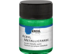 KREUL Bastelzubehör|Bastelfarben^Acryl Farbe Metallic Grün 50 ml