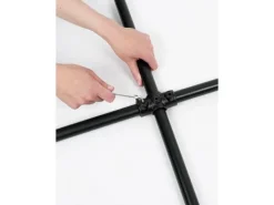 Kreuzstück Durchgehend 90° für Stahlrohr Ø 2,7 cm