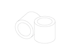 Kreuzstück Vorgesetzt 90° für Stahlrohr Ø 2,7 cm