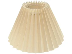 Plissees^Lampenschirm Cotton Plissee 22 cm Natur