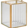 Laternen^Laterne Modern Antique 13 cm x 10,5 cm x 10,5 cm Transparent-Gold