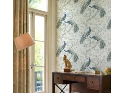 Laura Ashley Tapetenmuster^Vliestapete Belvedere Midnight 10,05 x 0,52 m