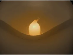 LED Kerze Integrierter Timer Flackernd 9 cm x 7 cm x 7 cm