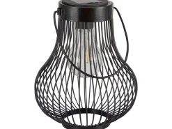 LED Solar-Laterne Schwarz